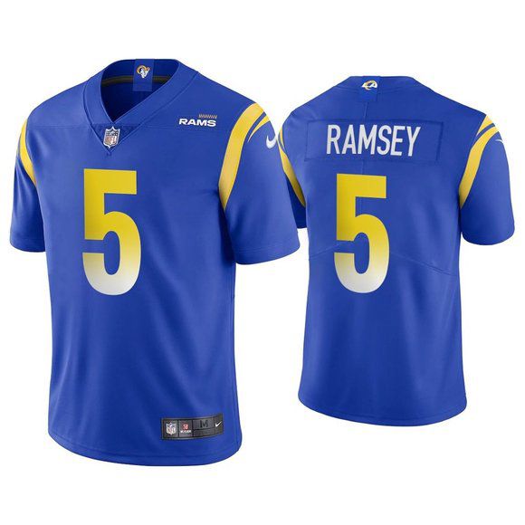Men Los Angeles Rams 5 Jalen Ramsey Nike Royal Limited NFL Jersey